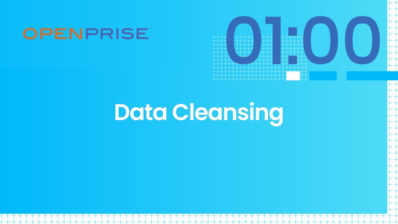 A Minute on Data Cleansing