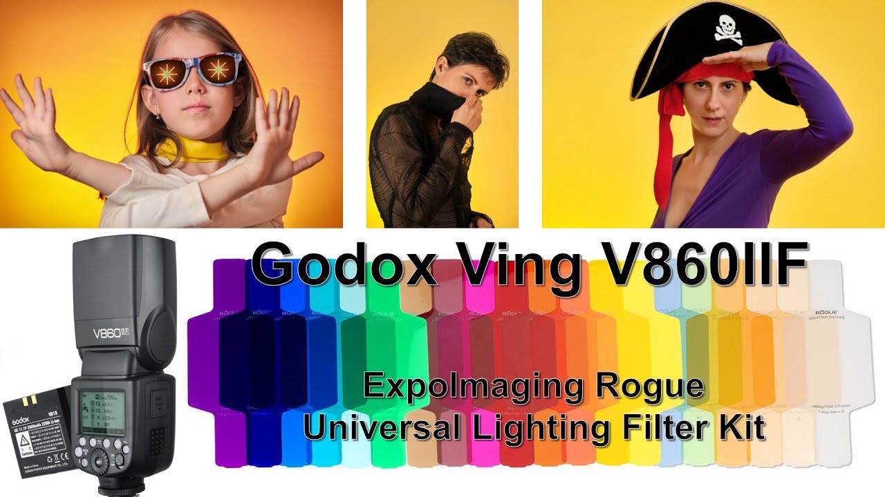 Combinatia perfecta: Blit-ul Godox Ving V860IIF si ExpoImaging Rogue Universal Lighting Filter Kit