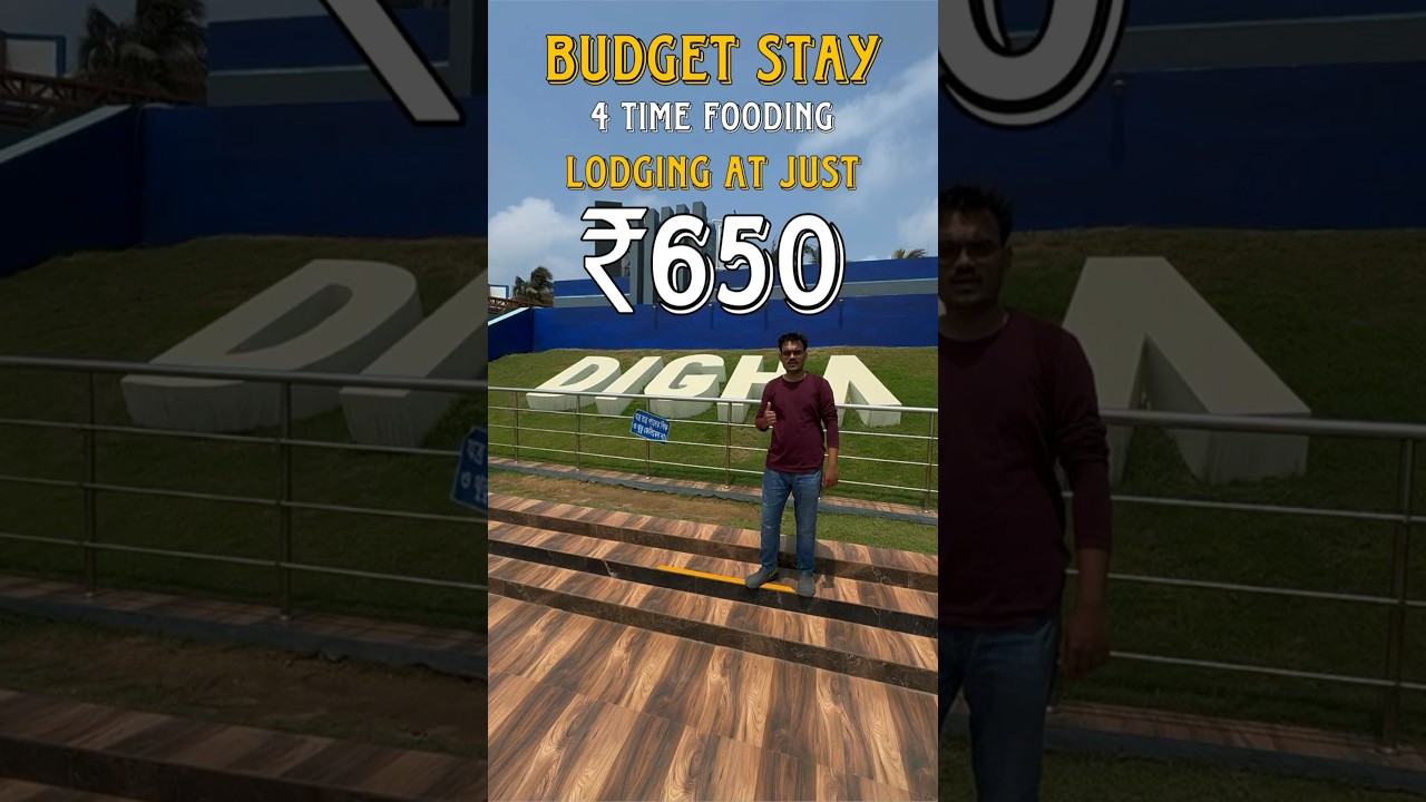 Budget Stay in Digha with 4-Time Food at Just ₹650 | Best Hotel Deal #digha #hotel #travel #shorts