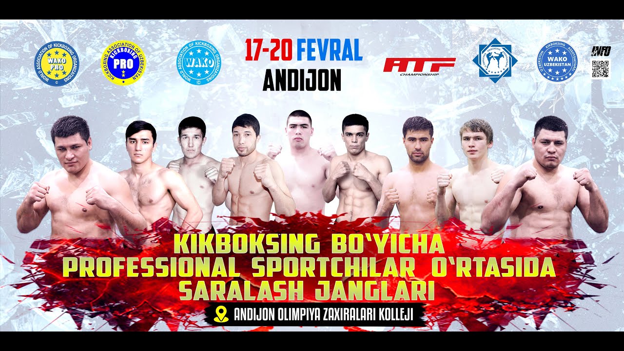 📌✅КИКБОКСИНГ БЎЙИЧП ПРОФЕССИОНАЛ СПОРТЧИЛАР ЎРТАСИДА САРАЛАШ  ЖАНГЛАР