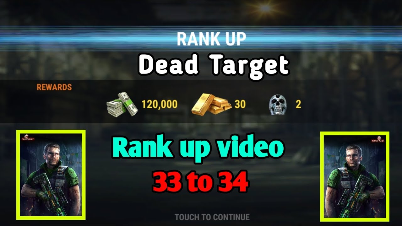 Dead target rank up video - rank up 33 to 34 😎 || Must Watch 😊 || Satan Gaming 🇮🇳