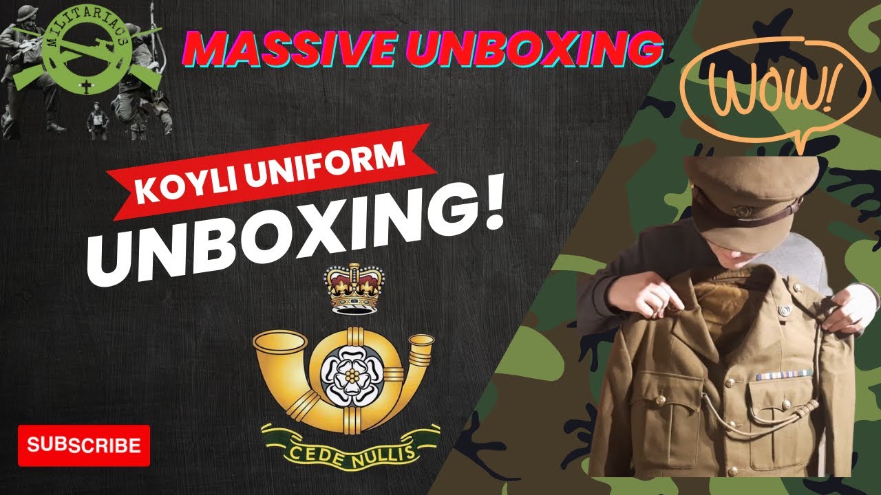Kings Own Yorkshire Light Infantry Officers Uniform Unboxing.