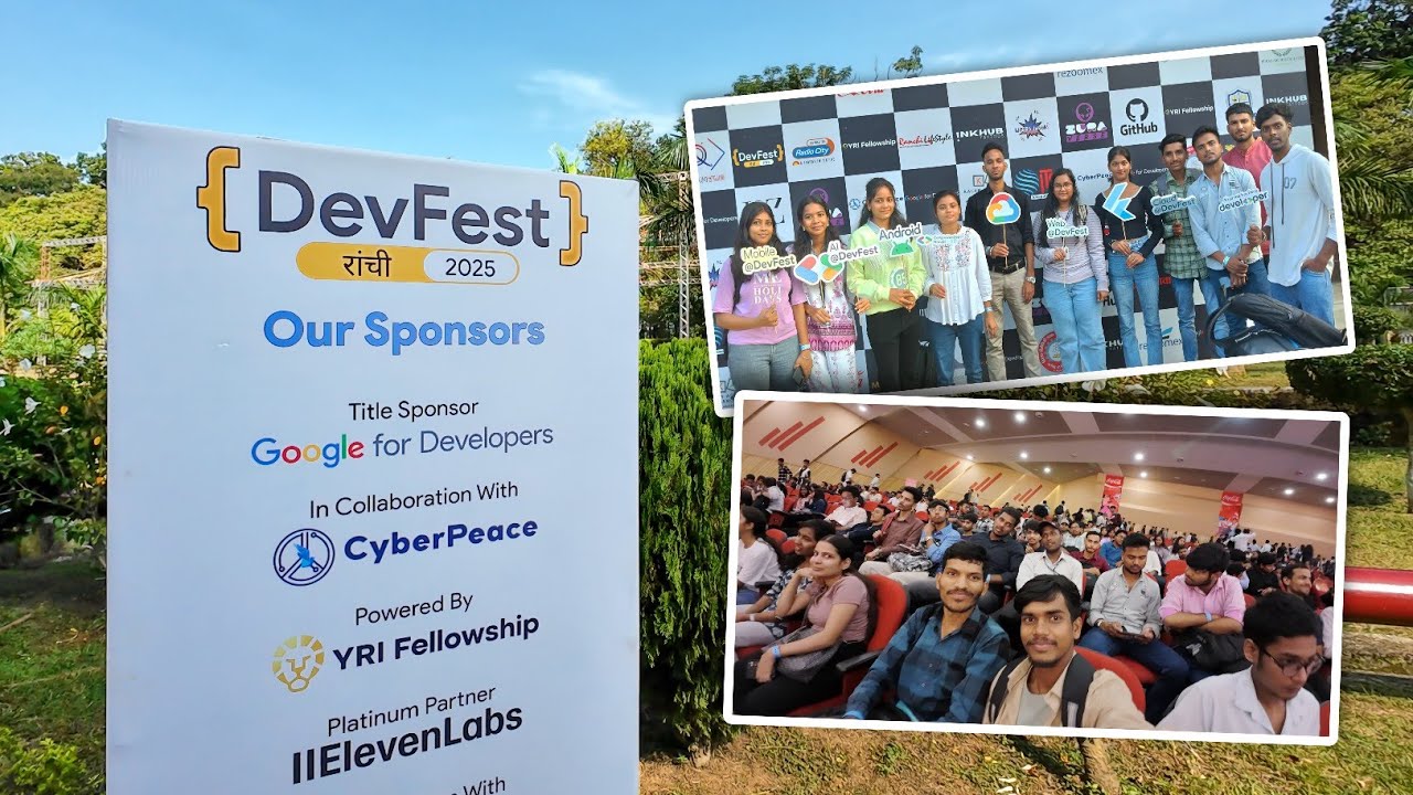 GDG DevFest Ranchi 2025 - A Day Full of Tech, Talks & Fun! 🔥🥰