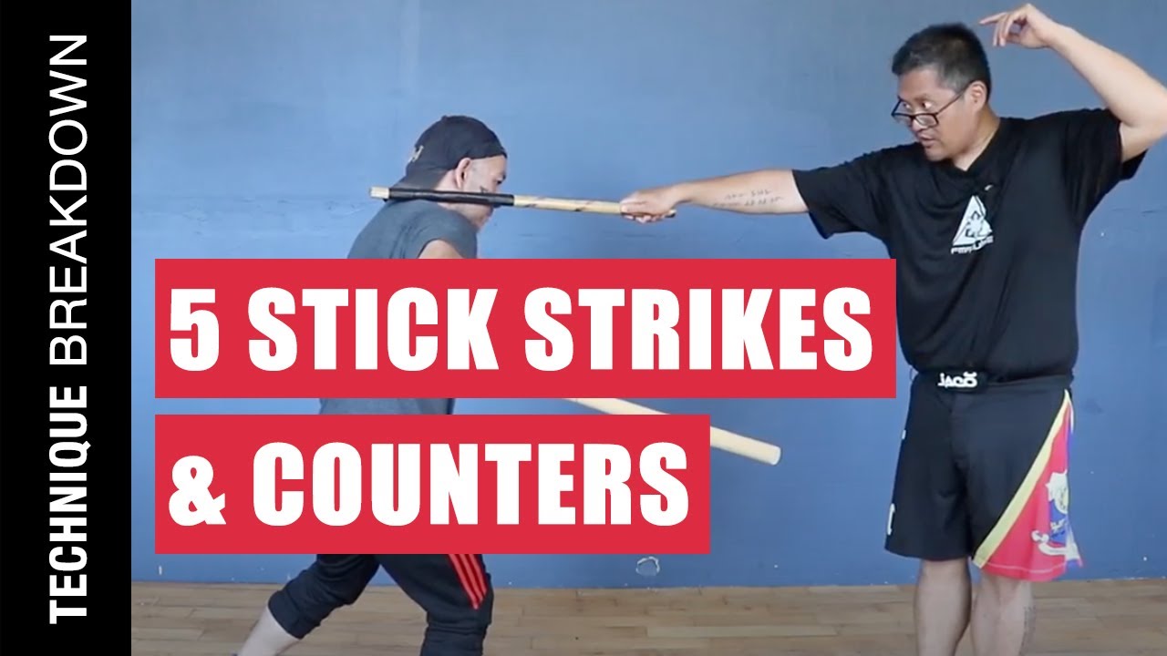 5 COMMON STICK STRIKES & DEFENSES in Filipino Martial Arts | Kali | Eskrima | Arnis | Escrima