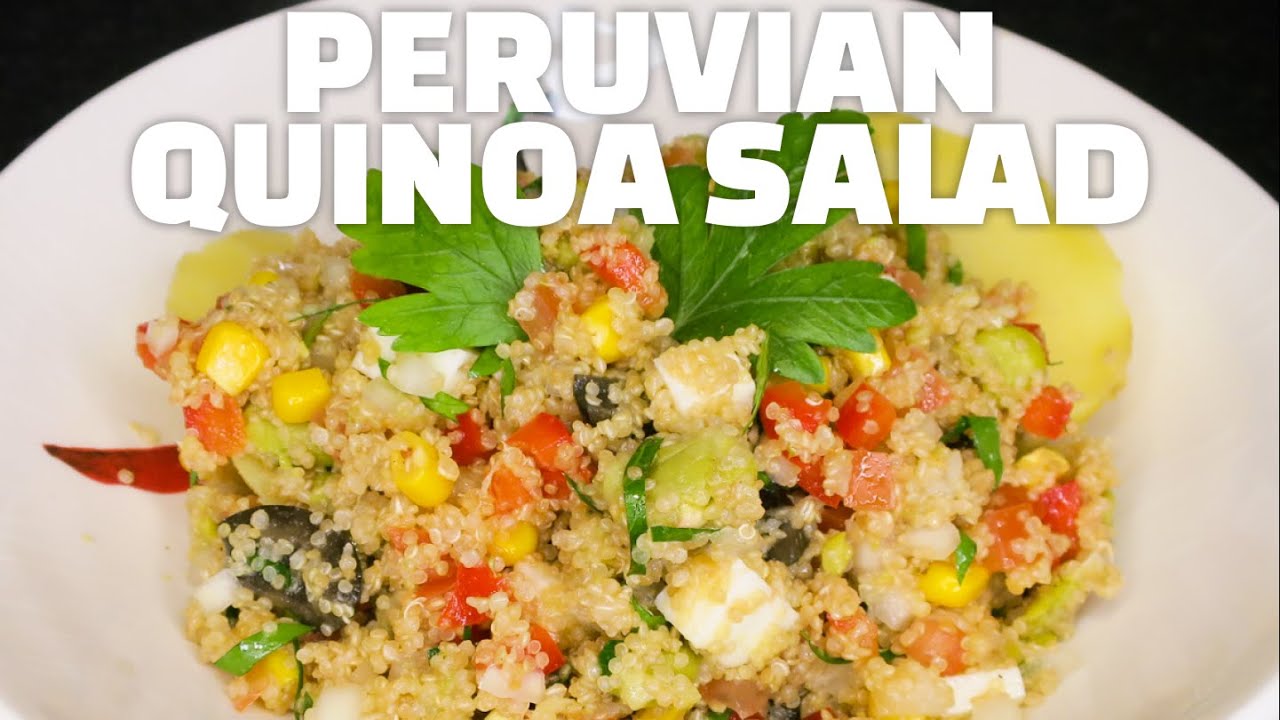 Peruvian Quinoa Salad (Solterito de Quinua) Vegetarian Recipe