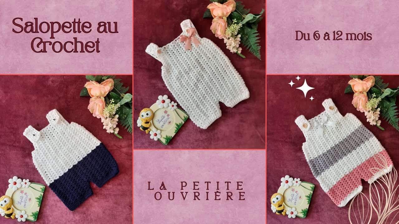 [CROCHET] - Comment réaliser un petite salopette/barboteuse au crochet ?