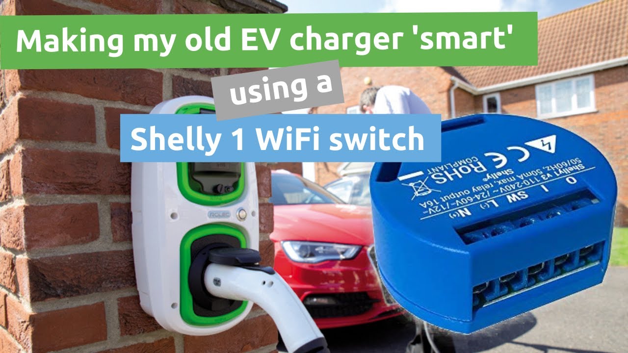 Making an old Rolec EV charger 'smart' using a Shelly 1 WiFi switch