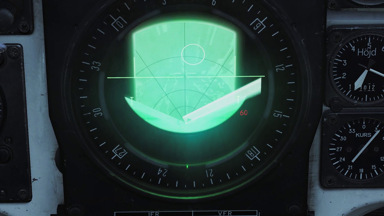 DCS: AJS-37 Viggen. Using radar to find air and ground targets.