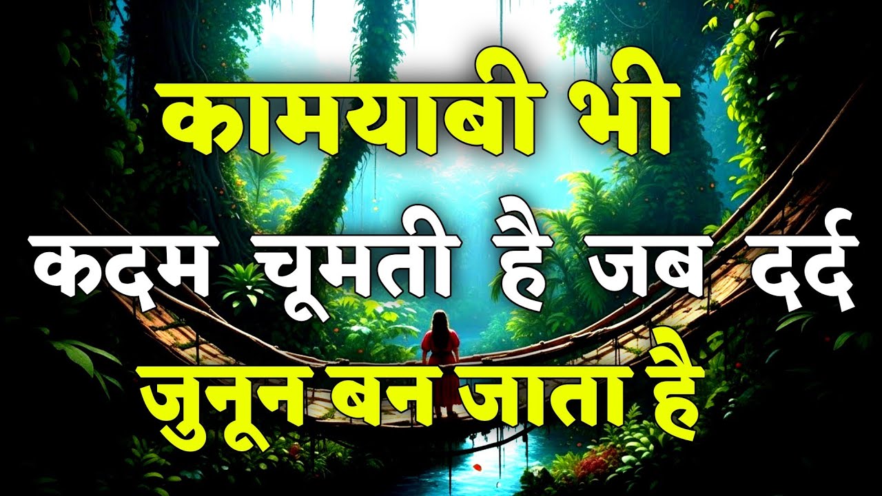 कामयाबी भी कदम चूमती है जब दर्द जुनून बन जा.|| motivational quotes for success in life.. #motivation