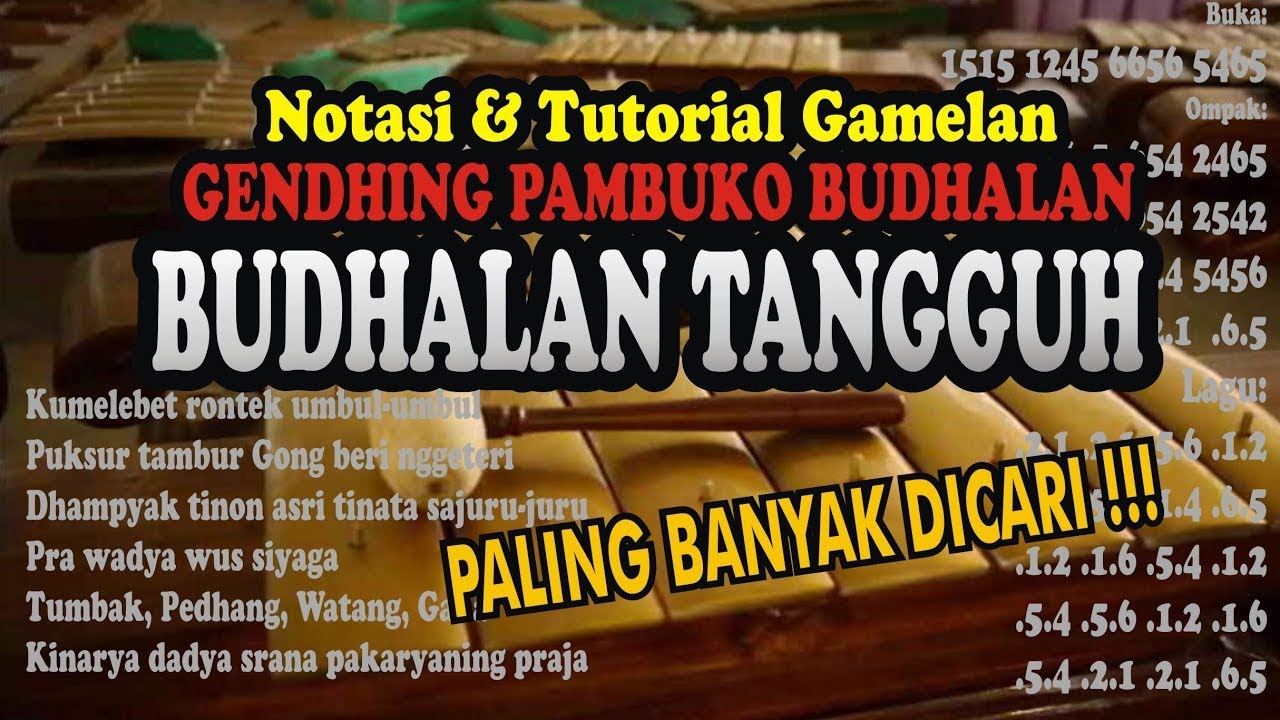 Notasi Budhalan Tangguh Pelog