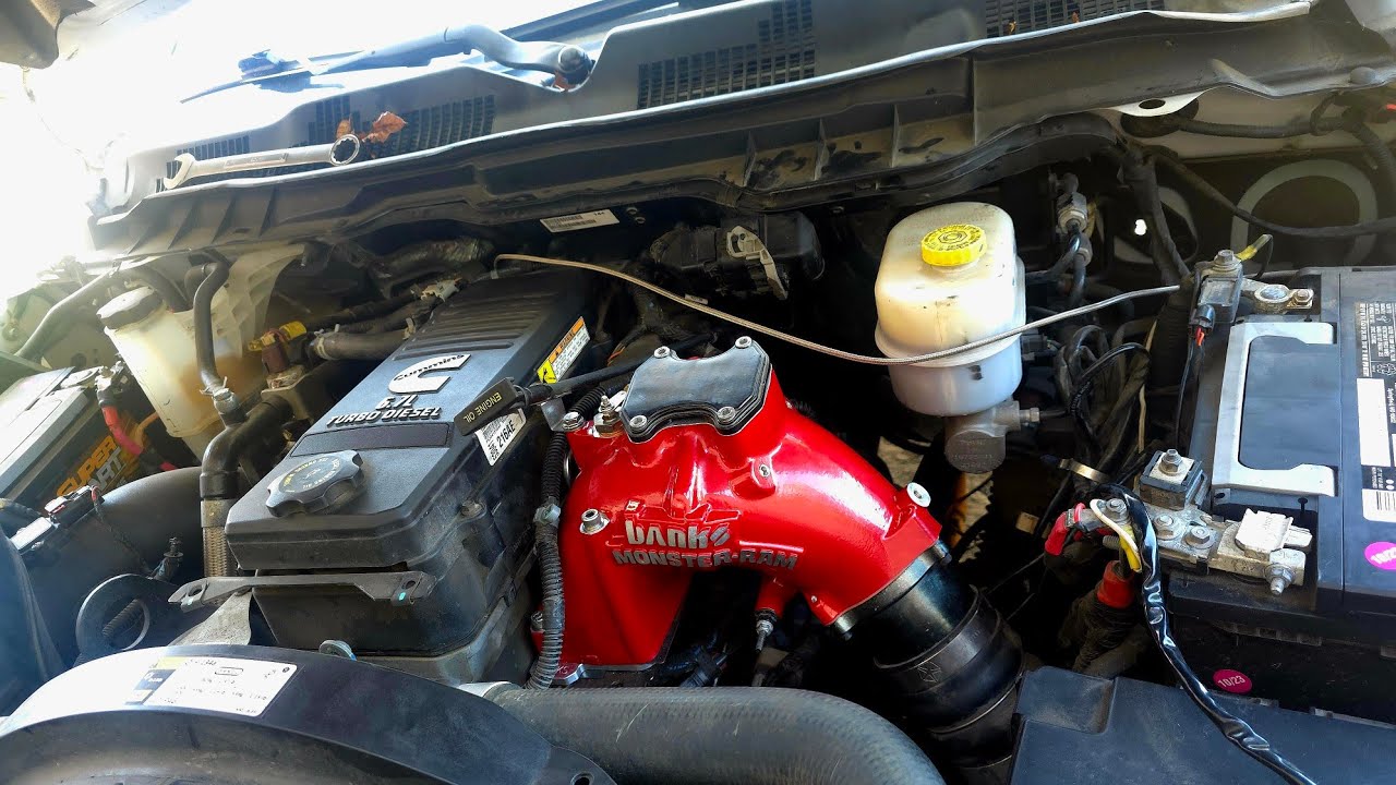Ram 6.7 Cummins Banks Monster Впускной и решетчатый нагреватель Удалить Установить Сделай сам
