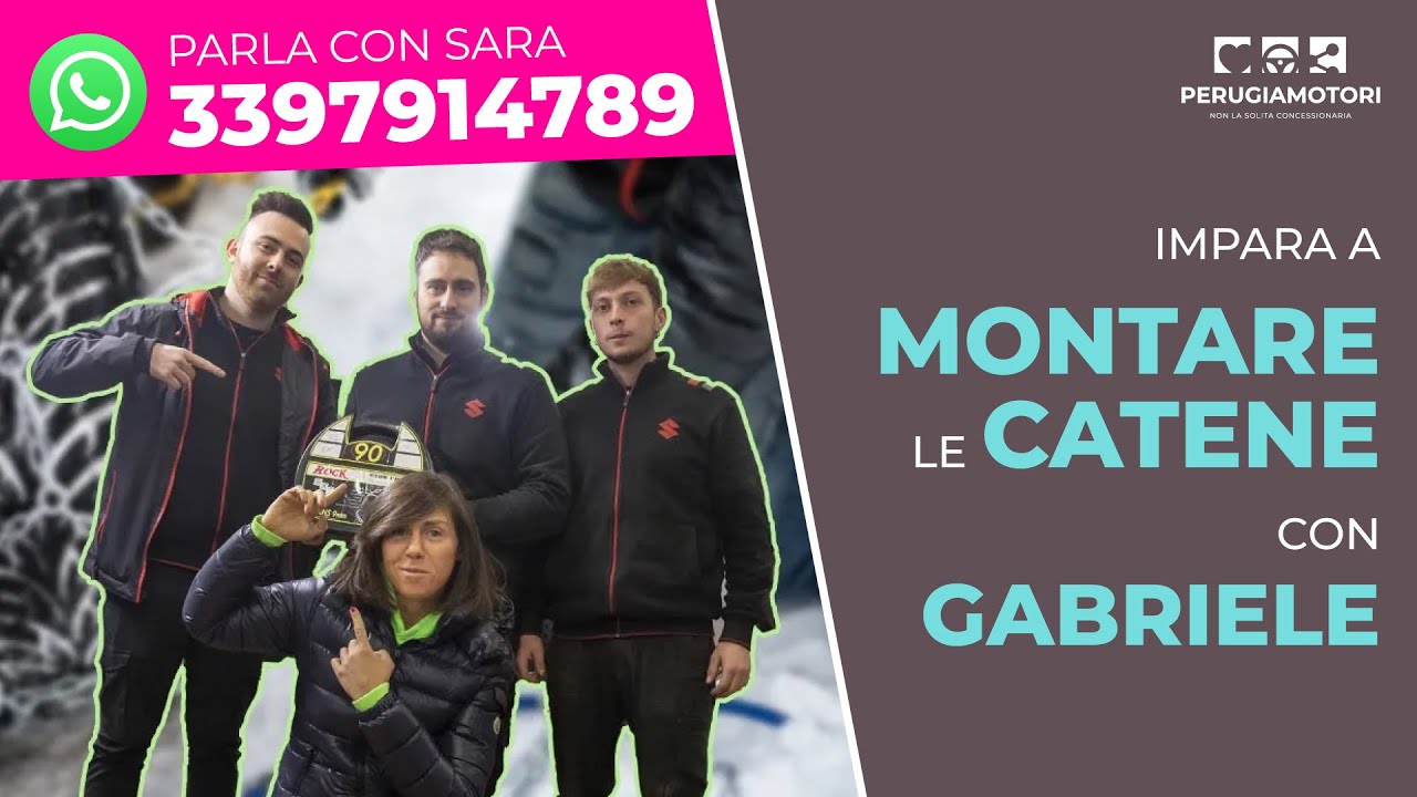 CATENE DA NEVE COME SI MONTANO