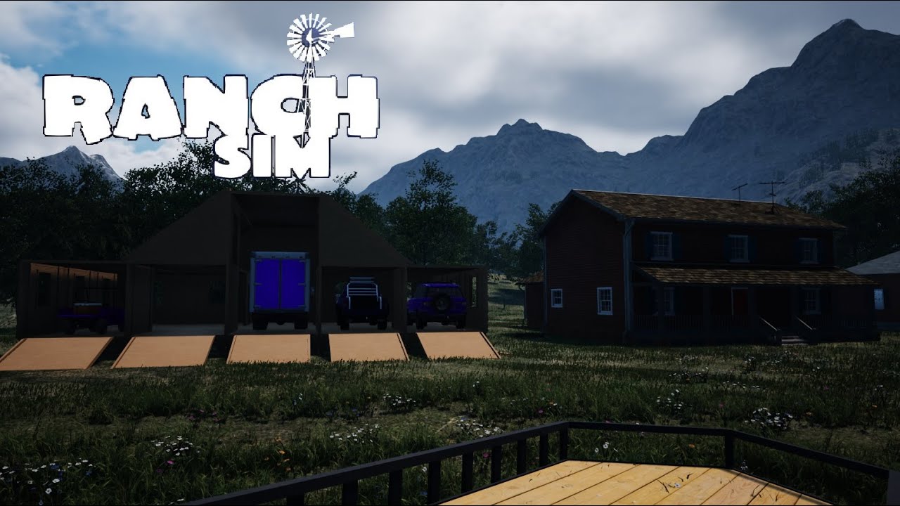 Building The Biggest House & Full Garage ~ Ranch Simulator