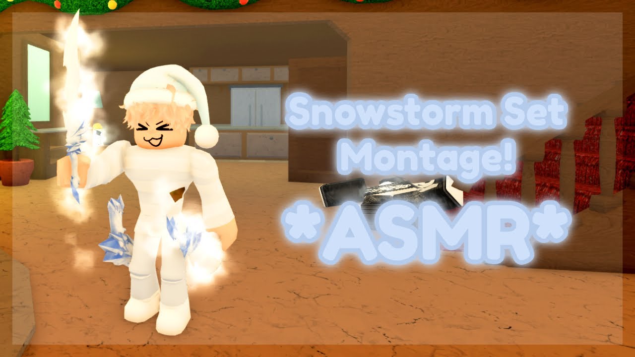 SNOWSTORM Set MM2 Montage P1! + Keyboard ASMR! (Murder Mystery 2)