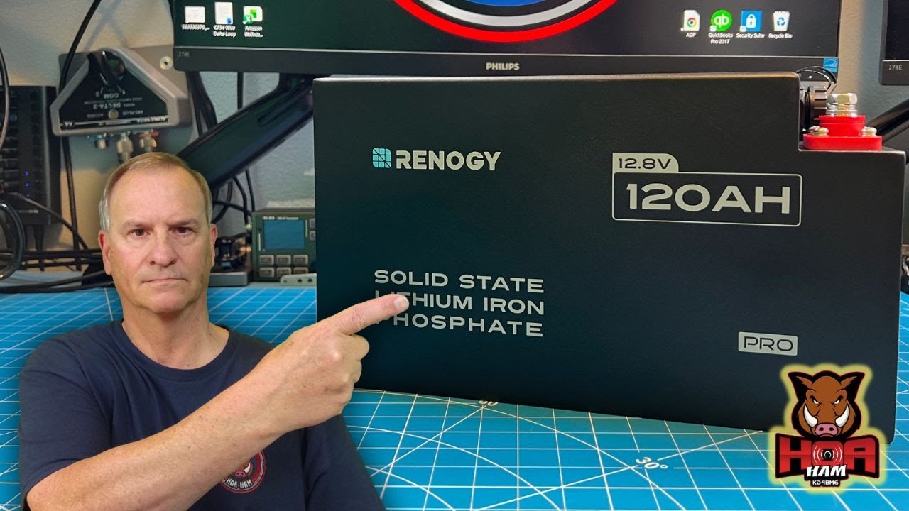 Обзор полутвердотельного аккумулятора LiFePO4 Renogy Pro S1 12 В 120 А·ч, тест емкости, пример ис...