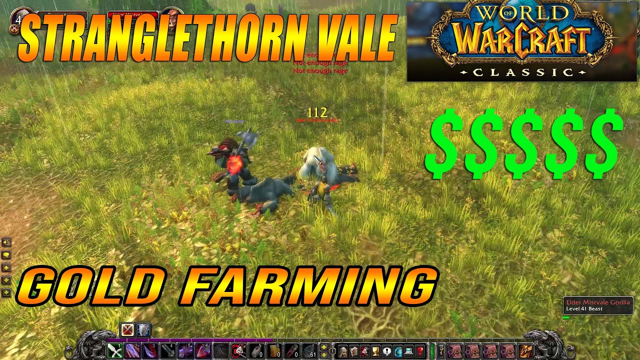 WOW Classic - Stranglethorn Vale easy gold farming location