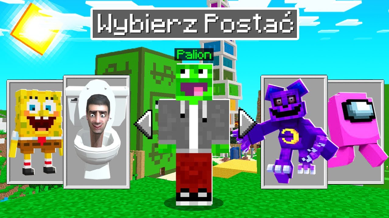MINECRAFT ale MOGĘ WYBRAĆ KAŻDĄ POSTAĆ w Minecraft!