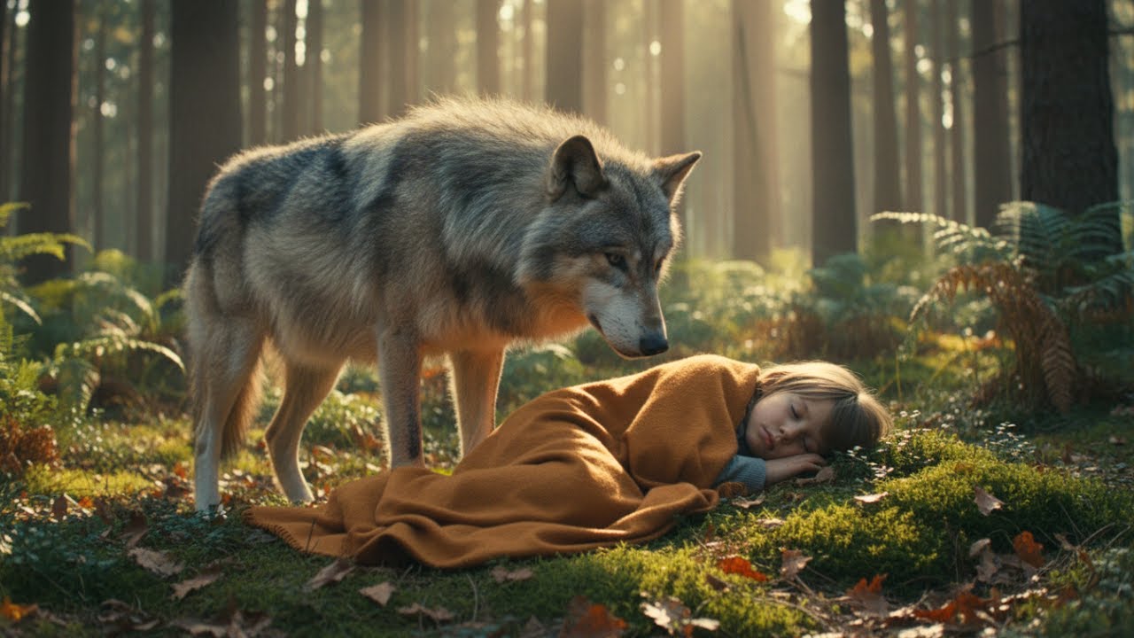 Un loup découvre un enfant mourant dans la forêt… ce qu’il fait bouleverse tout le monde