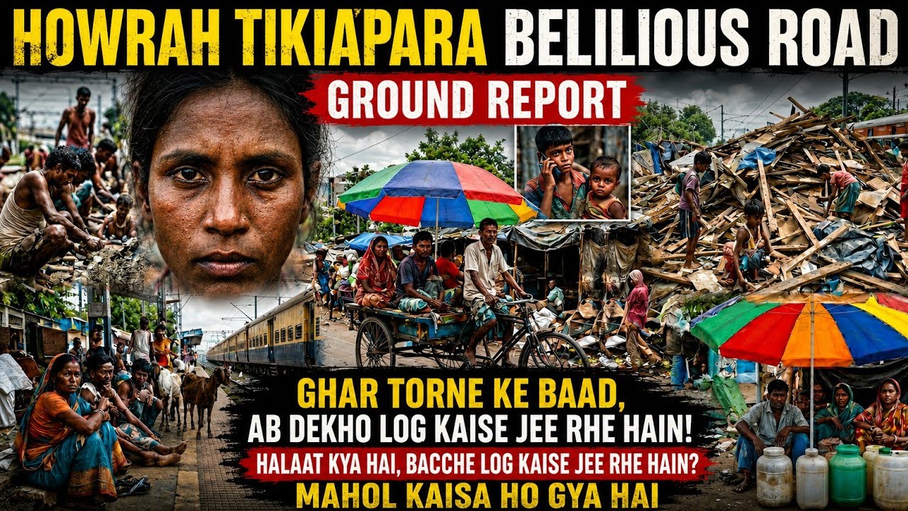 Howrah Tikiapara Belilious Road: Ghar Torne Ke Baad Ab Dekho Log Kaise Jee Rhe Hain!  💔