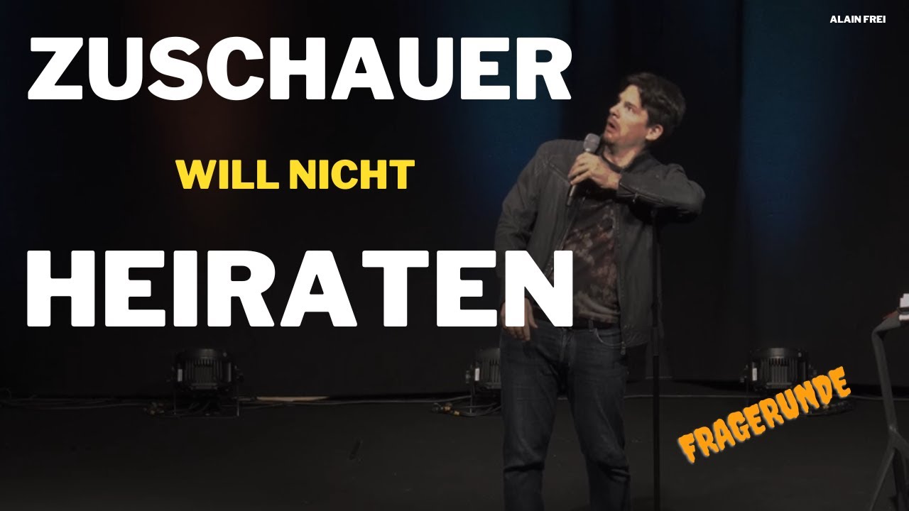 Publikum ist froh, als es vorbei ist! - Alain Frei