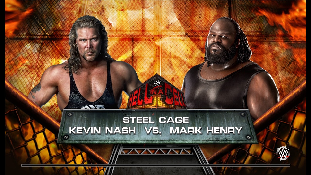 WWE 2k15 Личное первенство по правилам Steel Cage первый этап Kevin Nash - Mark Henry 11