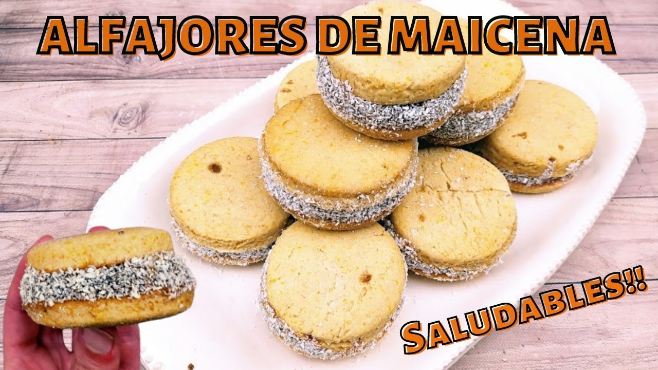 ALFAJORES DE MAICENA SALUDABLES Y DULCE CASERO