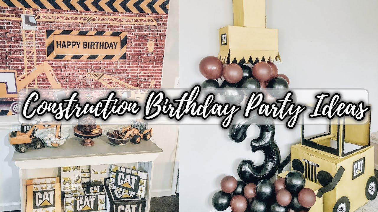 CONSTRUCTION BIRTHDAY PARTY IDEAS| CHEAP AND EASY DECOR IDEAS| CARDBOARD TRUCKS| TODDLER BOY PARTY