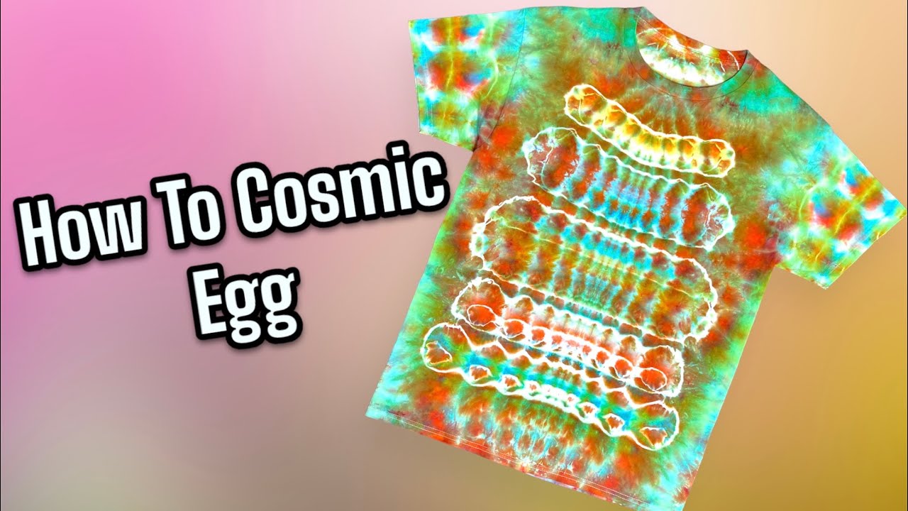 How To Tie Dye A Rolling Cosmic Egg Design With Hot Water Irrigation In 1 HOUR!! T Shirt TUTORIAL
