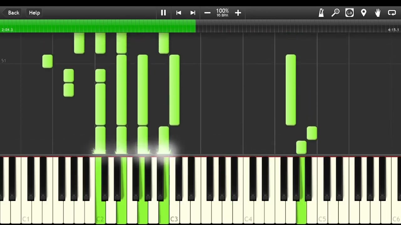 Head Over Heels (Medium Piano Synthesia) - Tears For Fears (old)