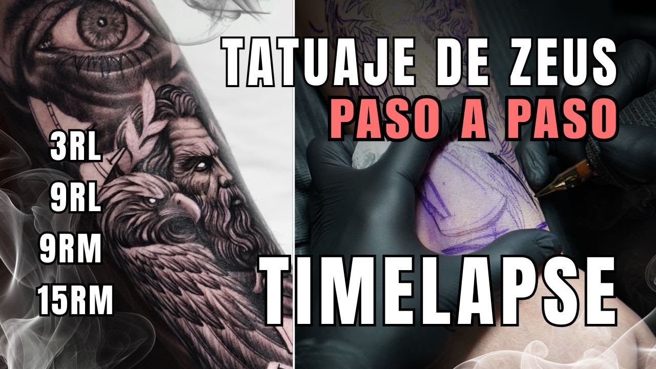 TimeLapse Tatuaje Realista en Sombras l  Proceso Profesional de un tattoo realista