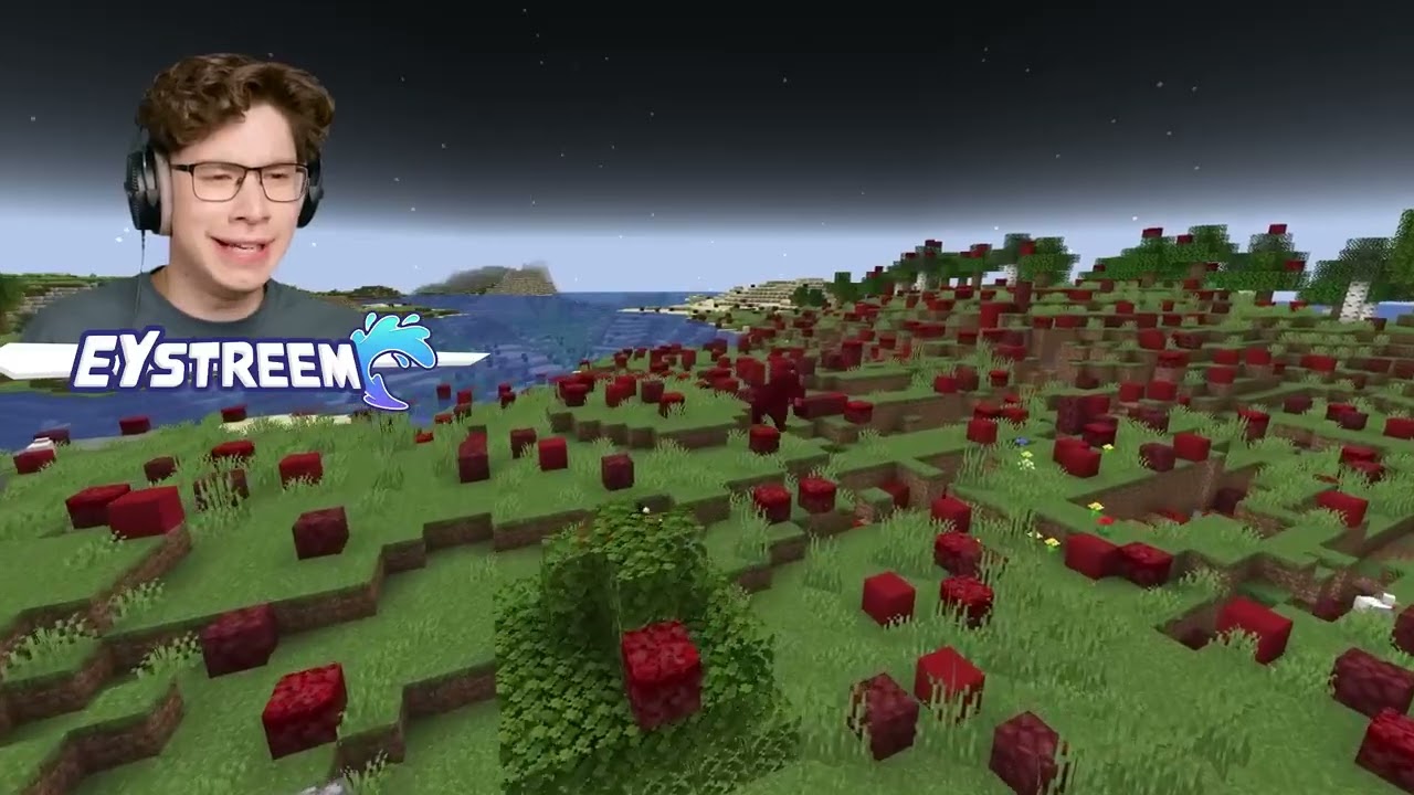 EYstreem! I Scared My Friend with BLOOD MOON in Minecraft
