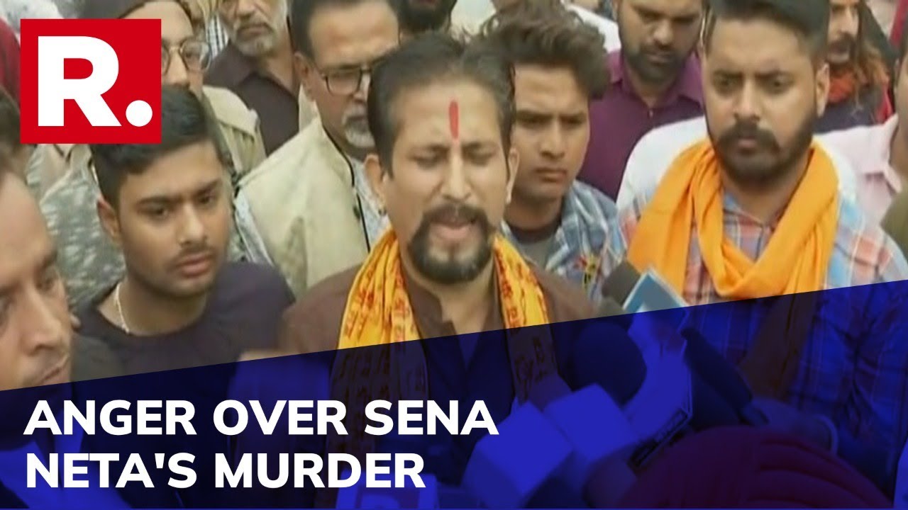 Hindu Organization Stages Protest In Punjab After Shiv Sena Leader Shot Dead In Broad Daylight