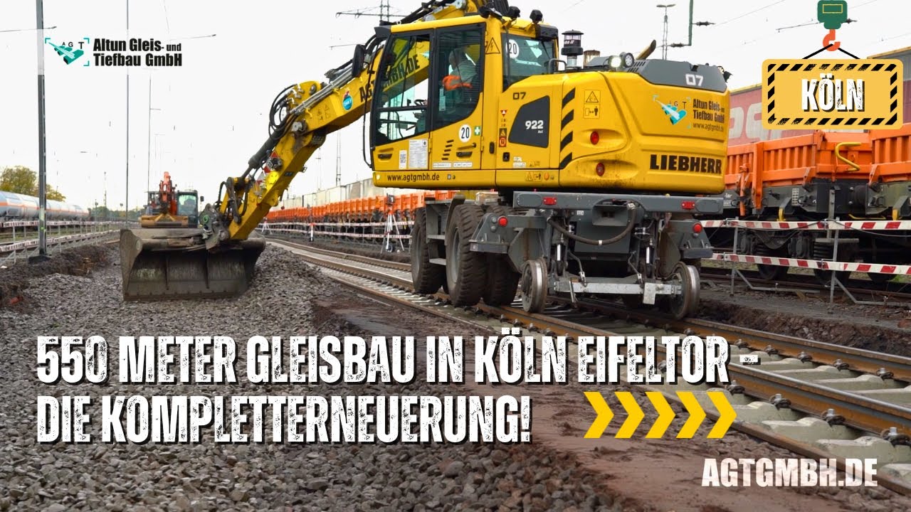 550 Meter Gleisbau in Köln Eifeltor – Die komplette Erneuerung | Full Construction Watch | AGT GmbH
