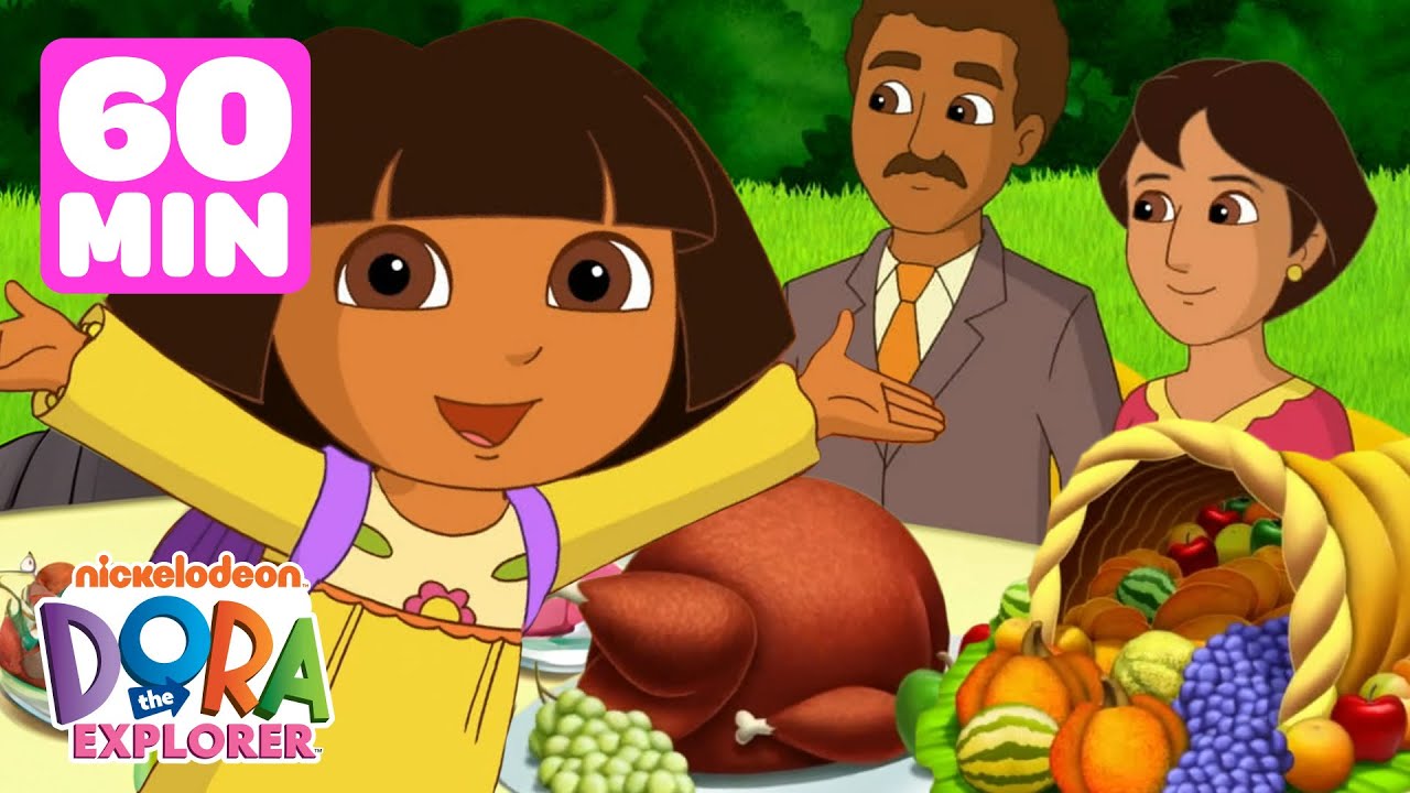 Dora the Explorer Thanksgiving Marathon! #2 🦃 1 Hour Compilation | Dora & Friends