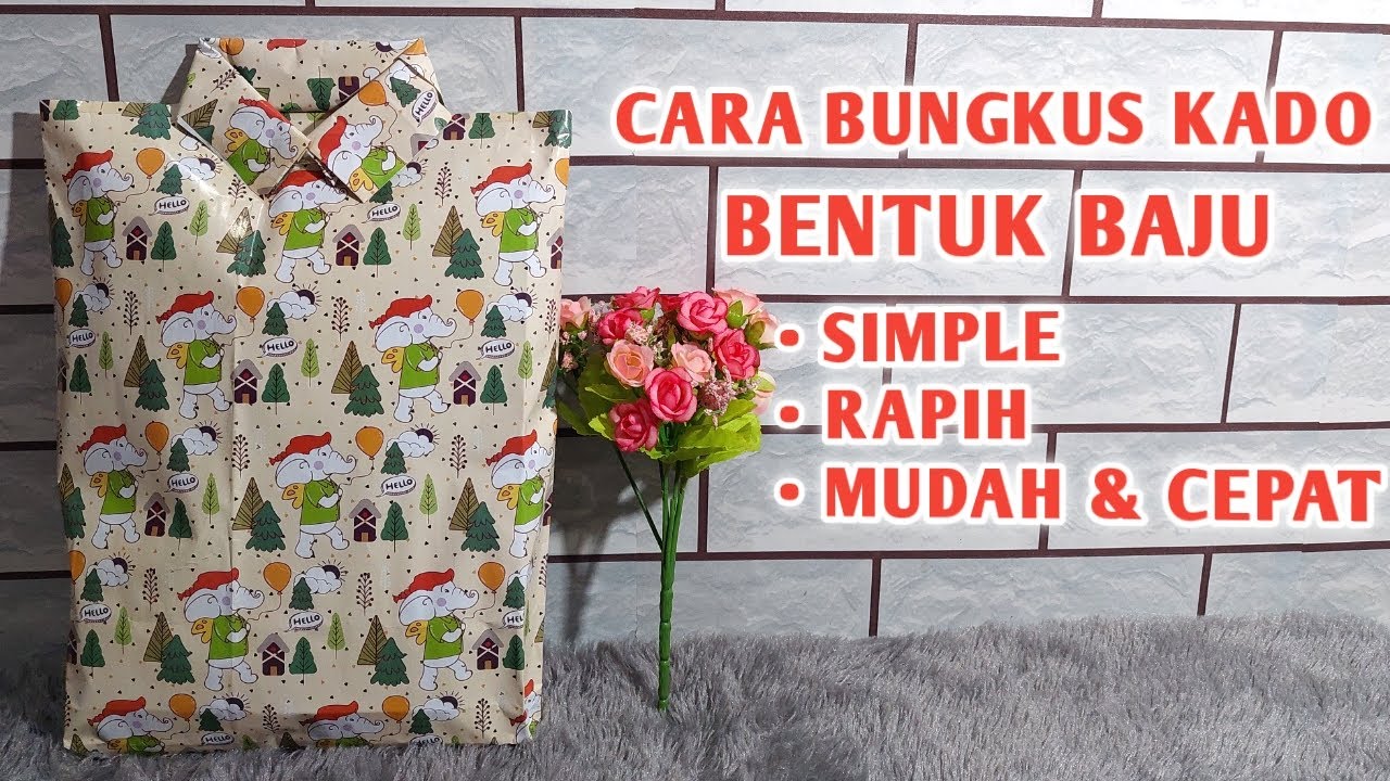 Cara Membungkus Kado Tanpa Kotak Unik Dan Simple Bentuk Baju Terbaru