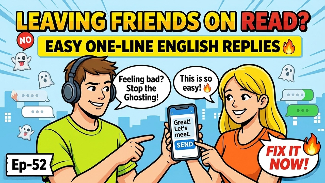 Stop Leaving Friends on Read 💬 One-Line English Reply 🔥