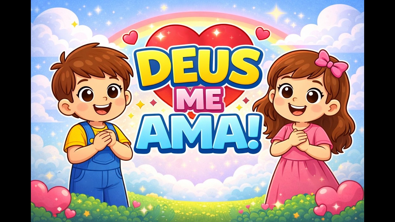 Deus Me Ama, Ama Sim 📖 1 João 4:9 | Música Cristã Infantil | Biblin Kids ✨
