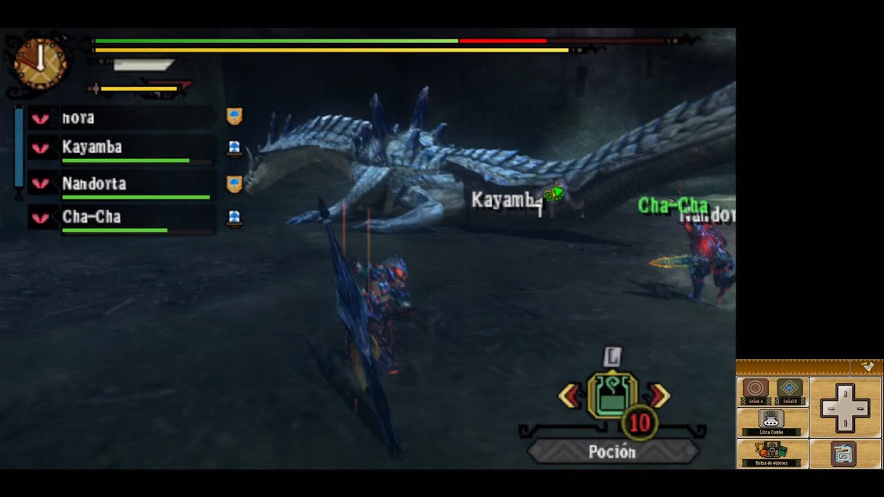 Monster Hunter 3U. Garras marmóreas y puños de fuego.