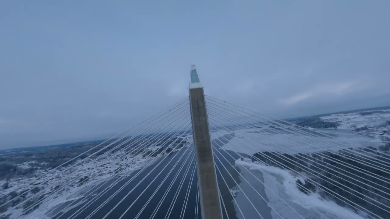uddevalla to molkom drone cinematic play winter ,spring, summer, atumn