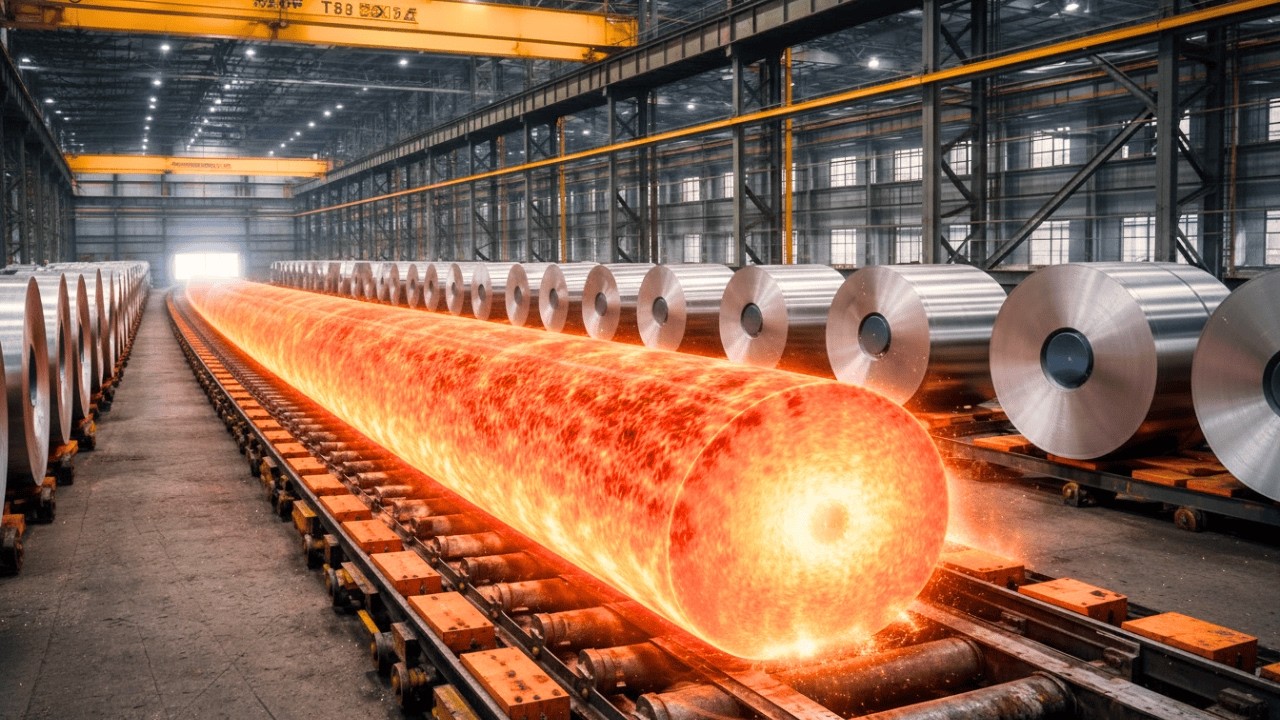 Inside the Hot Rolling Mill Factory: From Iron Ore to Finisshed Steel (Full Process)