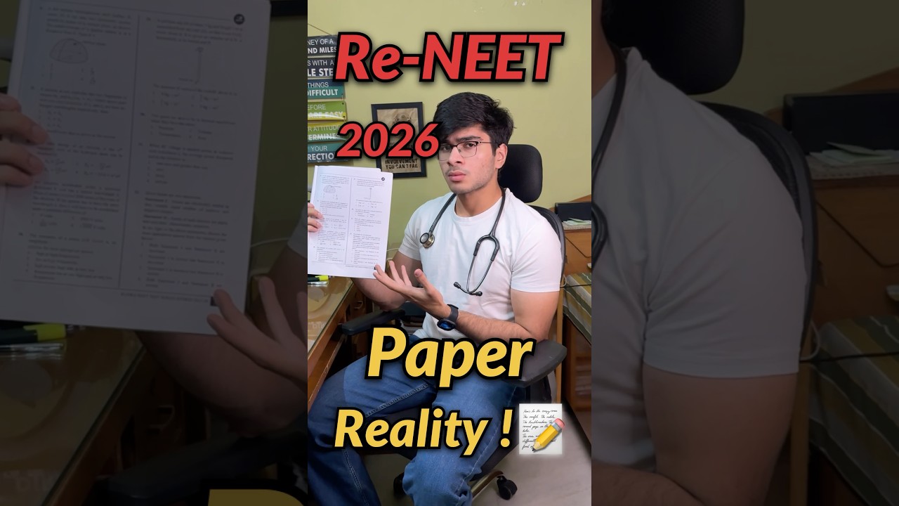 Re-NEET 2026 ke paper ki *reality*!?🤫📝 #neet #neet2026 #mbbs #reality #trending