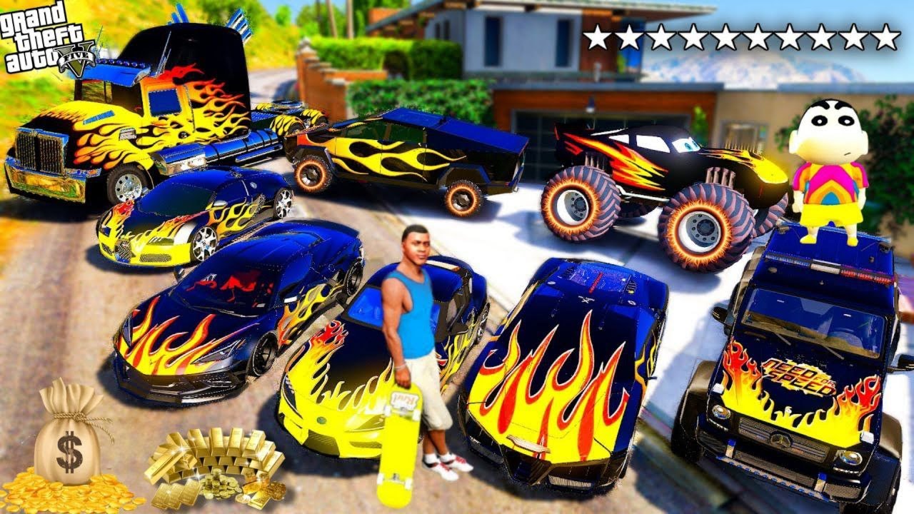 FRANKLIN TOUCH ANYTHING BECOME GOLD || EVERYTHING IS FREE IN GTA 5
