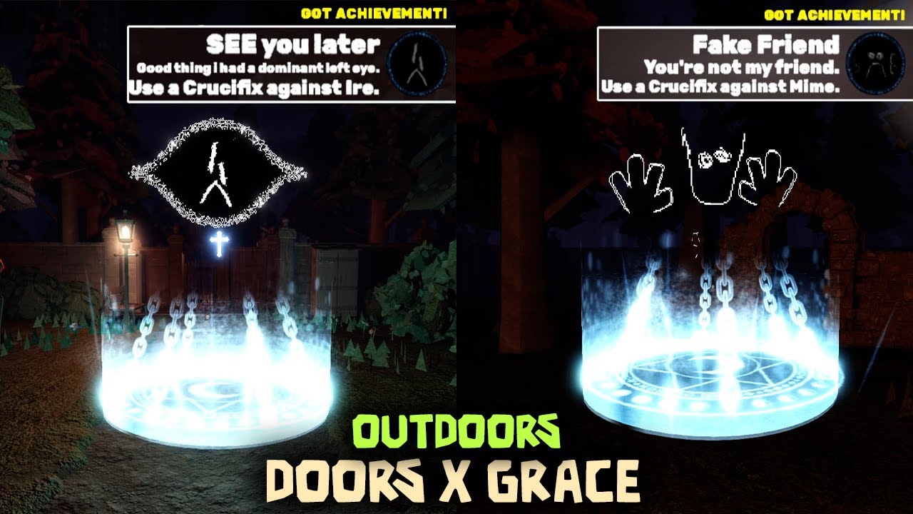 DOORS x GRACE - 4 New Badges - Outdoors Updated [ROBLOX]
