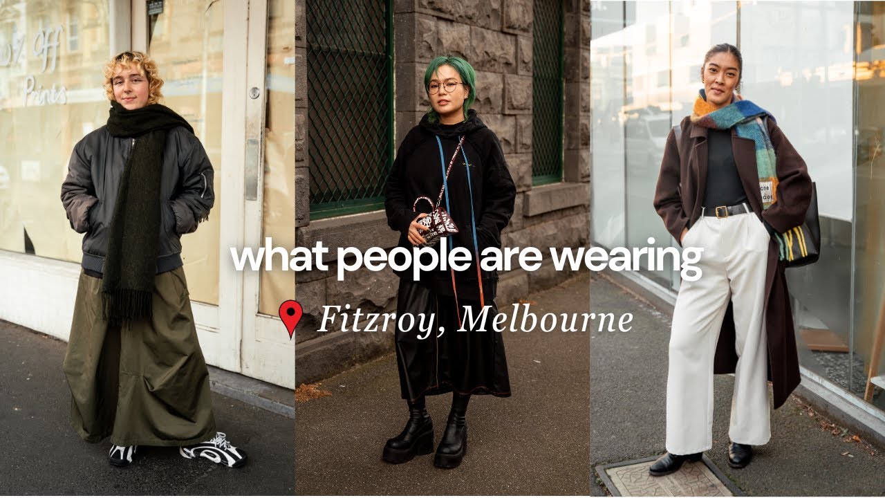 What are people wearing in Melbourne, Australia?