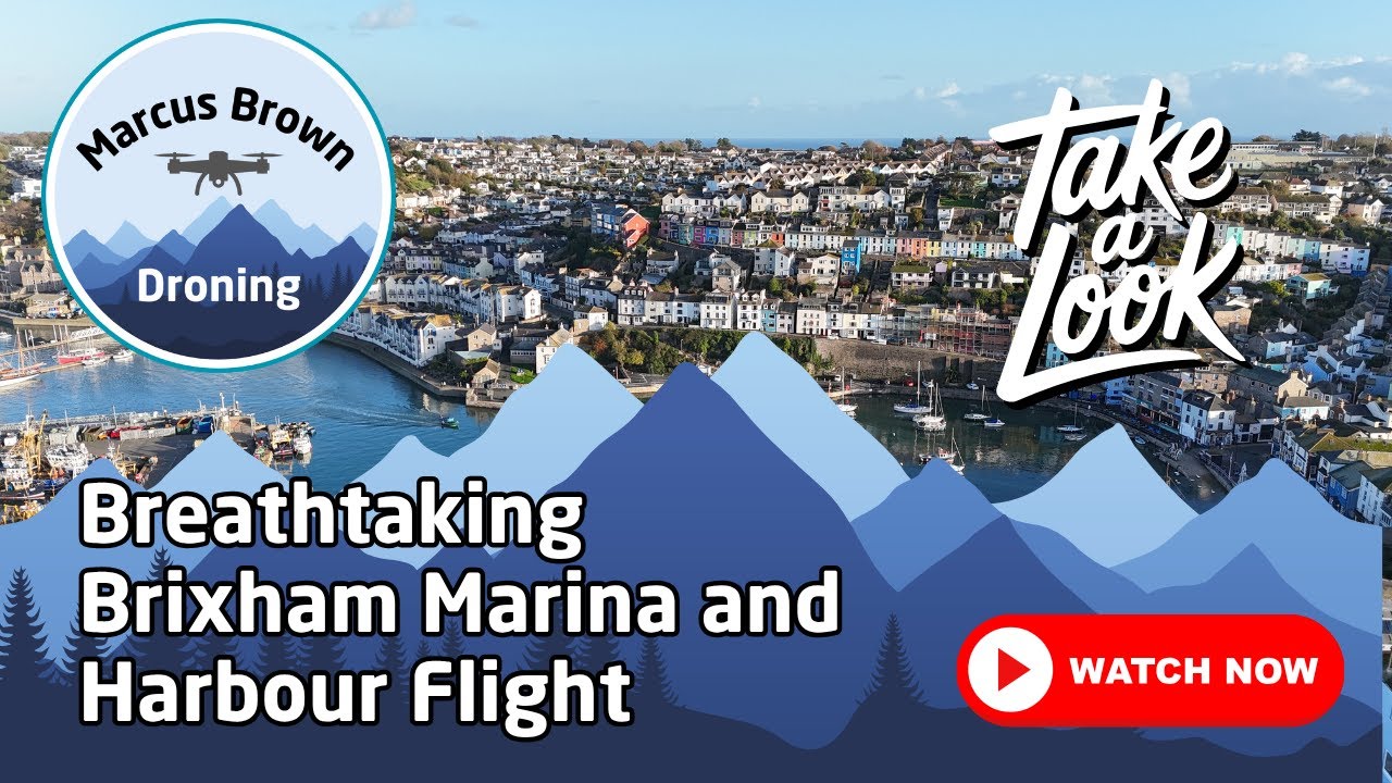 Brixham Harbour from the Air – Breathtaking Golden Hour Aerial Footage