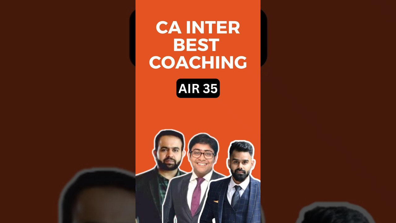 CA INTER BEST COACHING