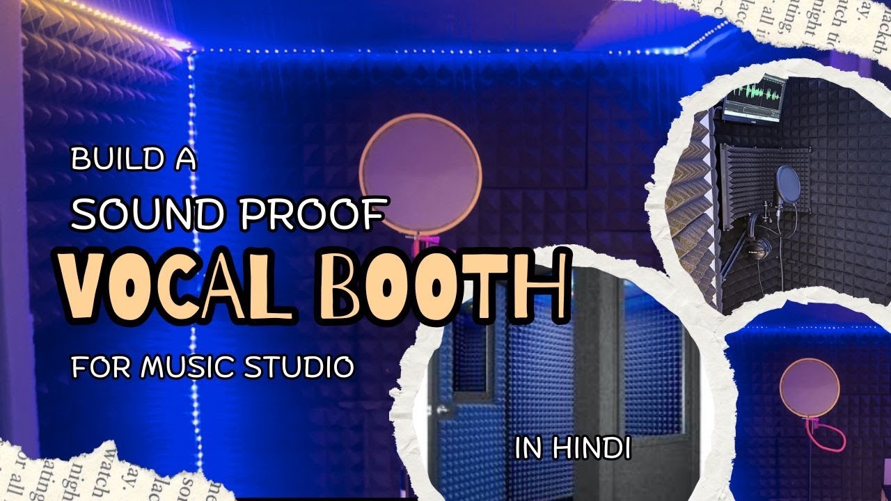 How To Make a Vocal Booth For Sound Proof Studio Setup | Recording Studio Setup at Home Studio