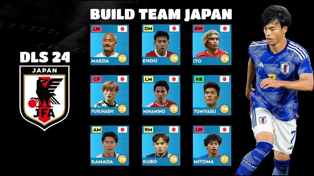 DLS 24 | Build đội tuyển Nhật Bản 🇯🇵 trong DLS24 | Duck