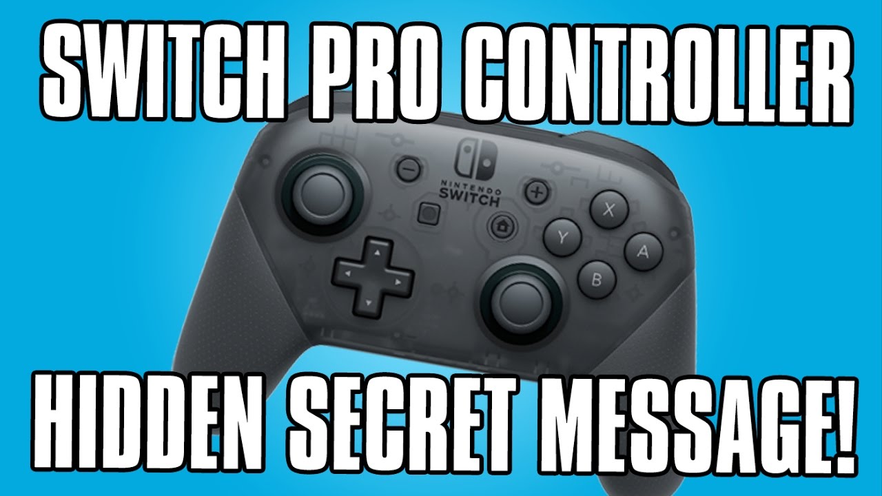 Секретное послание от контроллера Nintendo Switch Pro! Потрясающая пасхалка для Switch!