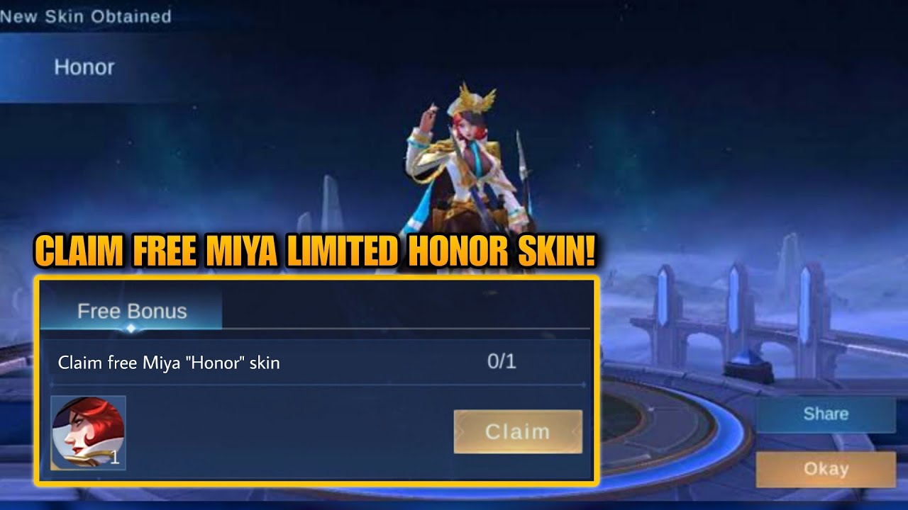 How to Claim Miya's Limited Honor Skin for free in Mobile legends